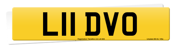 Registration number L11 DVO